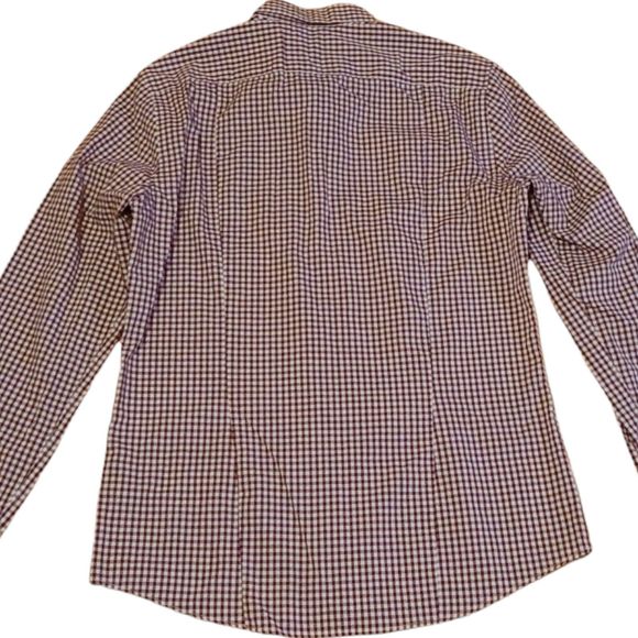 H&M Checkered Easy Iron Button Up Shirt Size L - Picture 5 of 7